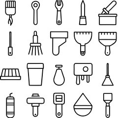 Realistic Art and Craft Icons Set: Perfect for Creative Projects' High-Quality Realistic Icons for Art and Craft Designs 