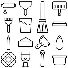 Realistic Art and Craft Icons Set: Perfect for Creative Projects' High-Quality Realistic Icons for Art and Craft Designs 