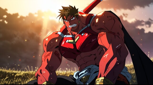 An inspiring and brave leader in Gurren Lagann, known for his catchphrase Believe in the you that believes in yourself, he embodies courage and optimism