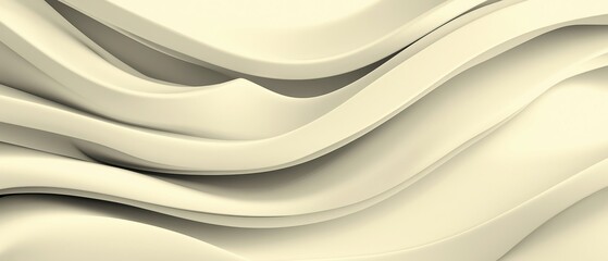 Obraz premium Abstract wavy pattern design in soft white tones for modern backgrounds or textures.