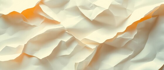 Textured crumpled paper background with soft hues, ideal for design projects and artistic presentations.