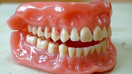 Businessperson analyzing dental expenses with a close up view of a tooth in focus