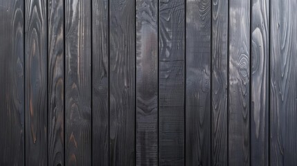 Naklejka premium Dark wooden plank background texture.