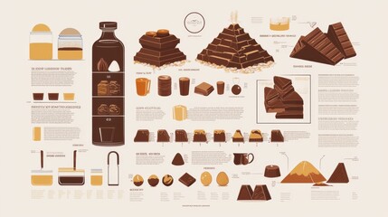 Infographic on the history and benefits of chocolate