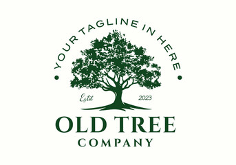 Tree of life hipster vintage logo icon vector design illustration