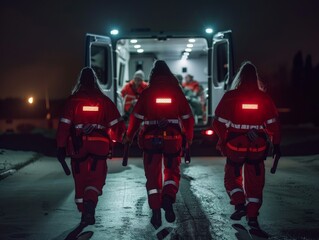Emergency Responders at Night