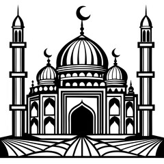 mosques vector illustration