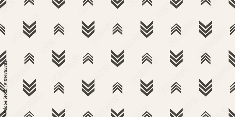 Poster Triple chevron pattern. Simple pattern.