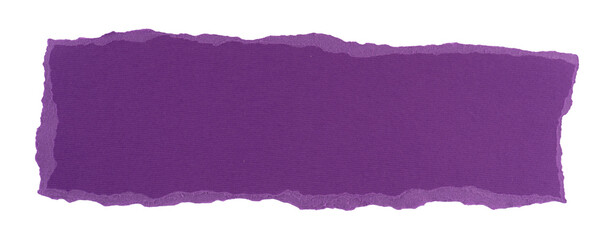 purple torn paper in a rectangle shape, frame for text or quote, grunge textured sign, label,...
