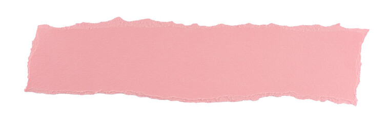 pink torn paper in a rectangle shape, frame for text or quote, grunge textured sign, label, banner...