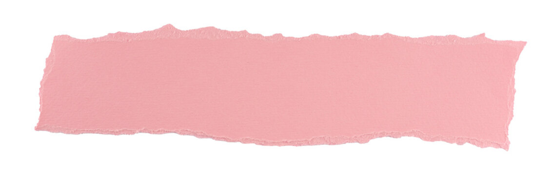 pink torn paper in a rectangle shape, frame for text or quote, grunge textured sign, label, banner paper graphic element, speech bubble isolated on a transparent background