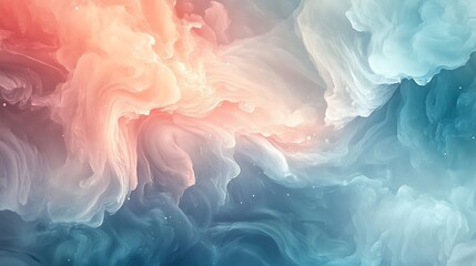 Fototapeta premium Whimsical abstract background with delicate colors creating a dreamlike atmosphere of serenity background