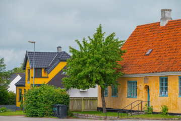 Buildings in town of Lille Heddinge on Stevns in denmark