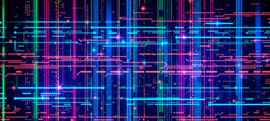 Digital background for tech processes , audio, graphics , data