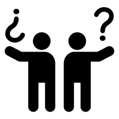 people with question mark 