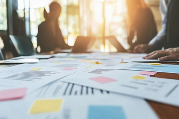 business meeting and planning concept. Business Consulting meeting working and brainstorming  business project investment