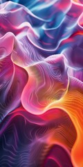 Obraz premium Data visualization with vivid abstract colors.