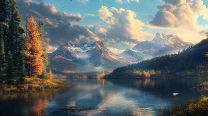 Obraz premium Stunning landscapes showcase nature�s beauty