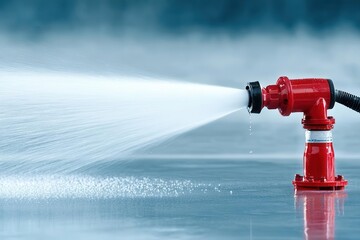 Fire extinguishing using deluge systems for high-hazard areas, flooding with water quickly, fire extinguishing, deluge systems