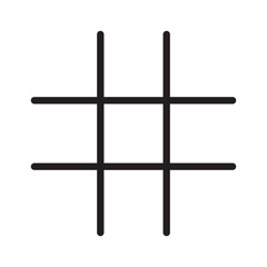 tic tak toe game icon vector eps