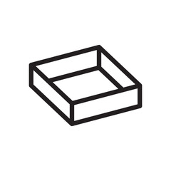 large box container icon vector eps