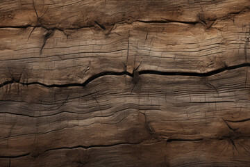 Obraz premium Processed collage of old cracked brown wood material texture. Background for banner, backdrop