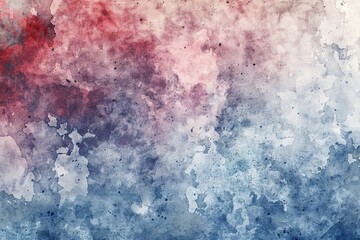 Obraz premium A vibrant abstract watercolor texture featuring red, blue, and purple hues with a grunge style background, perfect for artistic and creative projects.
