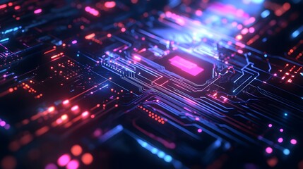 Obraz premium futuristic technology background. 