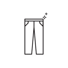 pant icon vector eps outline