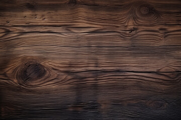 Obraz premium Processed collage of old rustic dark brown wood planks texture. Background for banner, backdrop