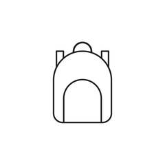 school bag icon outline vector eps