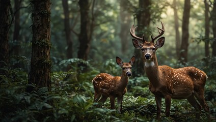 Fototapeta premium deer in the woods