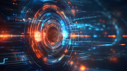 Obraz premium futuristic technology background. 