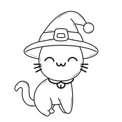 Doodle Halloween clip art back and while 