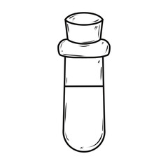 Doodle Halloween clip art back and while 