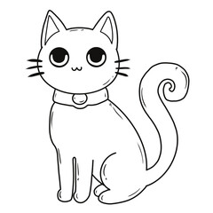 Doodle Halloween clip art back and while 