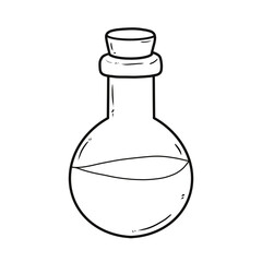 Doodle Halloween clip art back and while 