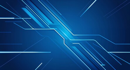 dynamic blue geometric lines creating a Hight