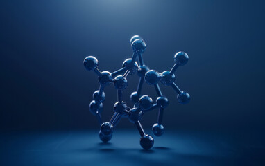 A demonstration of structural relationships and interactions between molecules in the microcosmic world