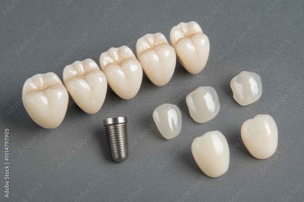 Poster A toothed device with a screw on a worktable, suitable for various mechanical or DIY projects
