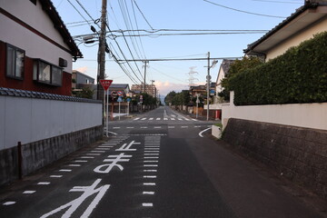 田舎の交差点