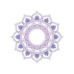 blue mandala vector design 