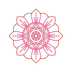 pink, red mandala vector design 