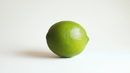 A lime on a white background.