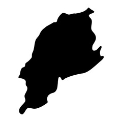 Ntoroko district map, administrative division of Uganda. Vector illustration.