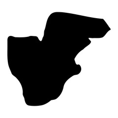 Oyam district map, administrative division of Uganda. Vector illustration.