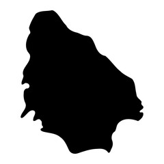 Soroti district map, administrative division of Uganda. Vector illustration.