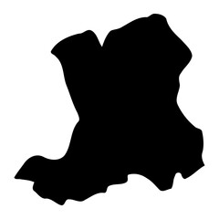 Mityana district map, administrative division of Uganda. Vector illustration.