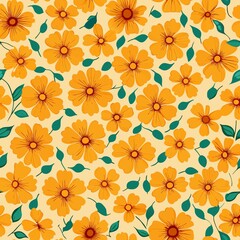 seamless pattern with flowers