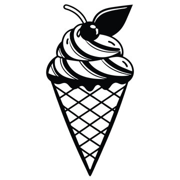 recommend clip art: ice cream vector silhouette and liner art.